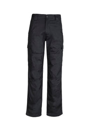 Mens Midweight Drill Cargo Pant (Stout) in Black