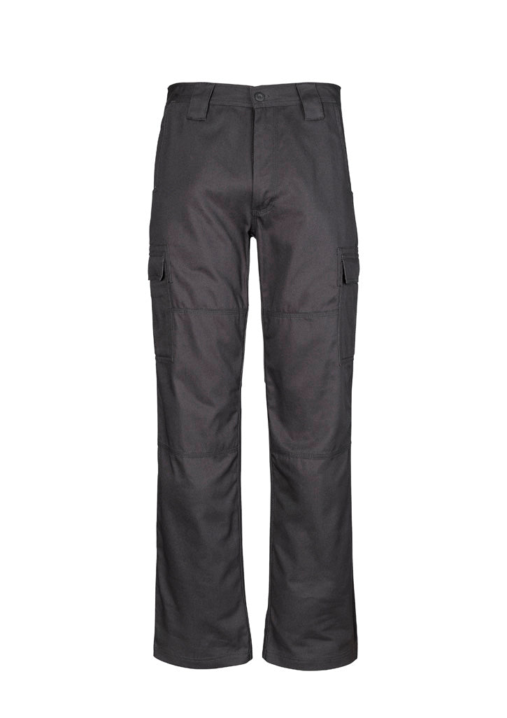 Mens Midweight Drill Cargo Pant (Stout) in Charcoal
