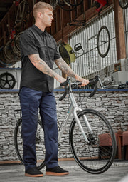 Mens Midweight Drill Cargo Pant (Regular) in Navy