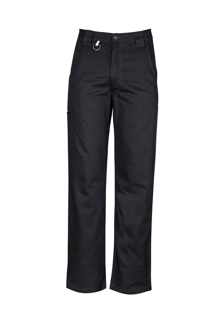 Mens Plain Utility Pant in Black