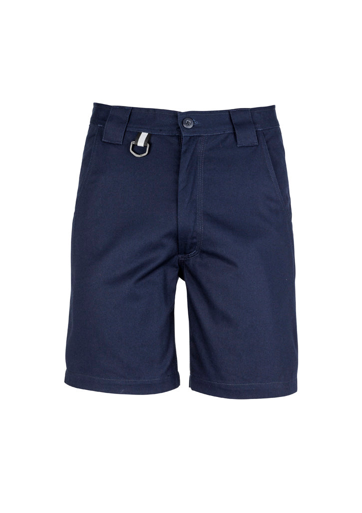 Mens Plain Utility Short in Navy