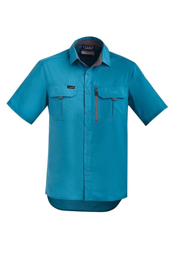 Mens Outdoor Short Sleeve Shirt in Diesel