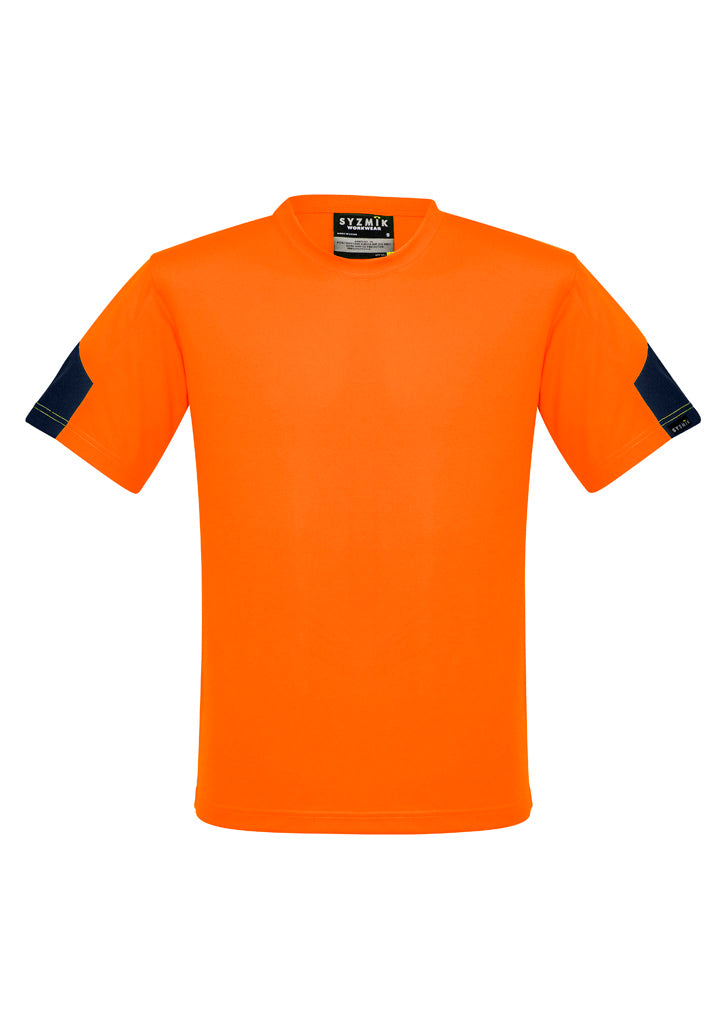 Mens Hi Vis Squad Tee in Orange/Navy