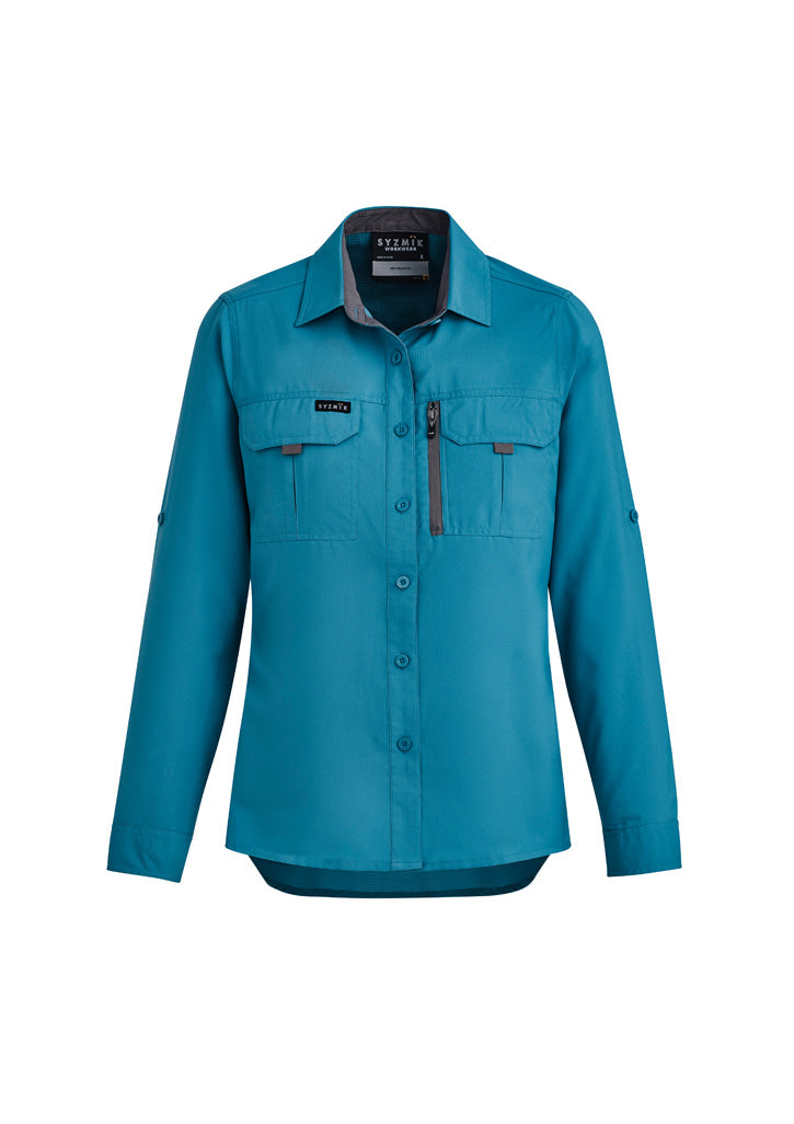 Womens Outdoor Long Sleeve Shirt in Diesel