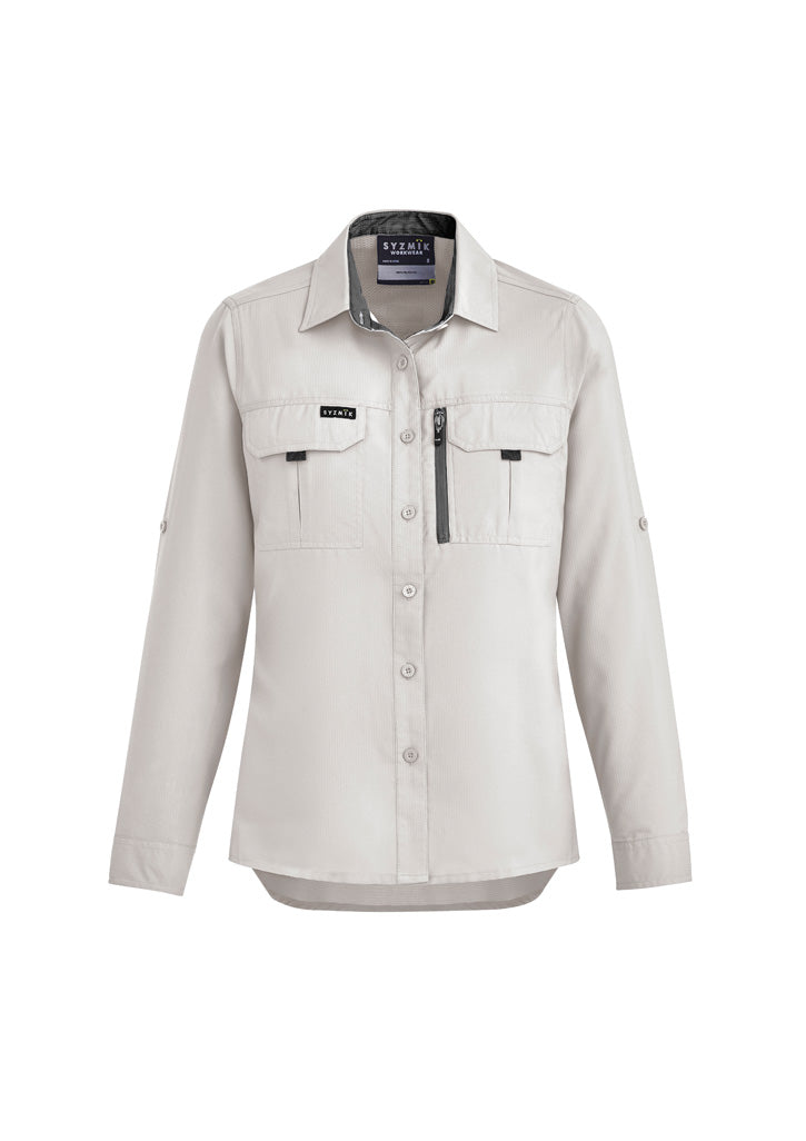 Womens Outdoor Long Sleeve Shirt in Natural