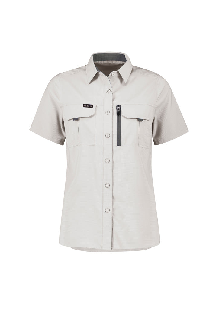 Womens Outdoor Short Sleeve Shirt in Natural