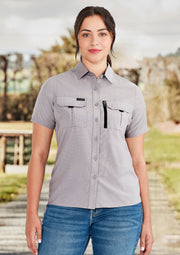 Womens Outdoor Short Sleeve Shirt in Stone