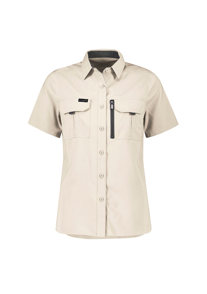 Womens Outdoor Short Sleeve Shirt in Sand