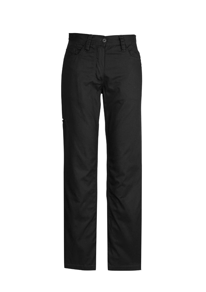 Womens Plain Utility Pant in Black